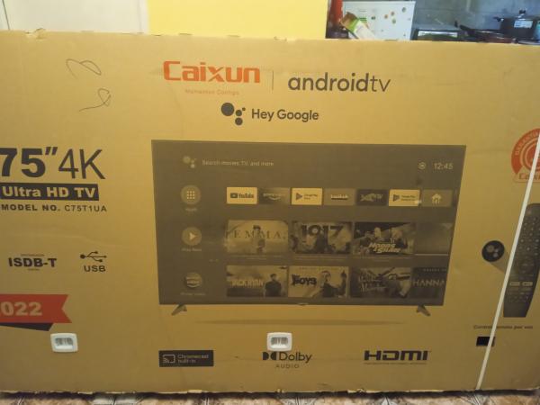 SMART TV CAIXUN 75 PULGADAS FULL HD 4K NUEVA 