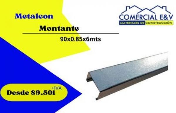 METALCON MONTANTE 90X0.85X6MTS 9.501+IVA